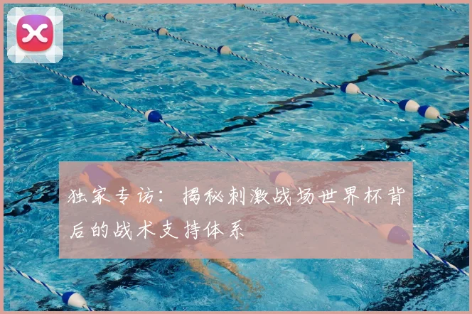 独家专访：揭秘刺激战场世界杯背后的战术支持体系
